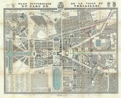 It is a nice small town with several campsites and other. Plan Pittoresque De La Ville Et Du Parc Du Versailles Geographicus Rare Antique Maps