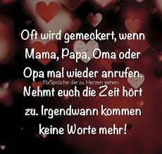 Mama Papa Oma Opa Rufen An German Lebensweisheiten Traurige