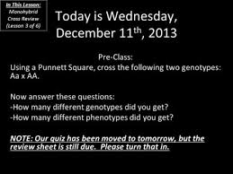 Genetics is the study of heredity and variation in organisms. The Monohybrid Cross The Dihybrid Cross Ppt Download