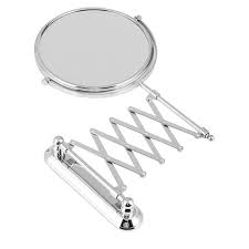 No comments bathroom vanity mirror chrome halogen square bazal makeup wall mount 5x magnifying led lighted cosmetic for bathro mounted shaving china retractable infinity lights indoor with glass shelf smart mirrors العب مع قروي توزيع light psidiagnosticins com xifiry 7x magnification double sided. 6 Inch 3x Magnifying Round Wall Mirror Two Sided Retractable Bathroom Mirror 360 Degree Swivel Makeup Mirror Bath Mirrors Aliexpress