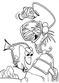 Finding dory coloring pages to download and print for free. Dory And Marlin Face The Anglerfish In Finding Nemo Coloring Page Malvorlagen Vorlagen