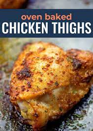 Crispy Baked Chicken Thighs Recipe Chicken Thights Recipes Oven Baked Chicken Thighs Chicken Thigh Recipes Baked