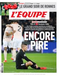 Channel description of l'equipe tv: L Equipe On Twitter Voici La Une De L Equipe Du 7 Mars 2019