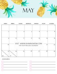 Free Calendar 2021 Printable 12 Cute Monthly Designs To Love