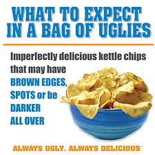 Classic salt seasoning flat cut potato chips cooked in 100% cottonseed oil gluten free certified kosher ou shipped fresh directly from the manufac. Uglies Kettle Cooked Potato Chips Gluten Free Kosher