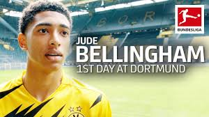 It's a brilliant feeling to score my first champions league goal, especially after having one ruled out last week. Jude Bellingham S First Day At Borussia Dortmund Youtube