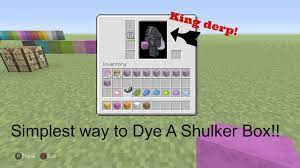 More images for how to make a shulker box in minecraft survival » Minecraft Simplest Way To Dye Shulker Boxes Tu53 Xbox Ps4 Youtube