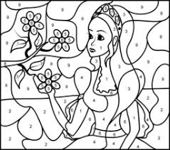 Color by numbers for adults, color by numbers mandela pattern printable, printable coloring pages adult, instant download, a4 did you scroll all this way to get facts about disney color by number? Princesses Coloring Online