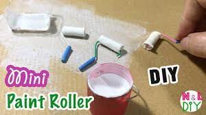 Diy Miniature Paint Roller For Dollhouse How To Make Paint Roller For How To Make Paint Paint Roller Miniatures