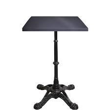table bistrot emaillee noir 10 couleurs aux choix avec un pied bistro 4 4 choix de pieds disponibles table bistrot table bistrot parisien