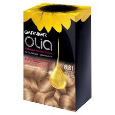 The color is a little brassy at first but then dies down and even more so with blue shampoo. Garnier Olia Hair Dye 8 31 Gold Grey Blonde Online Shop Internet Supermarket