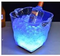 Amazon.com: LED Ice Bucket, 5L Colorful LED Champagne Cooler ...