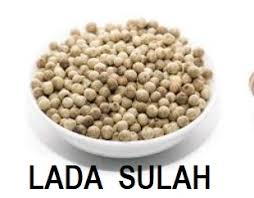 Lada putih, dari lada berusia tua lalu dikupas dan dikeringkan kulitnya. Anim Agro Technology Lada Sulah Apa Dia