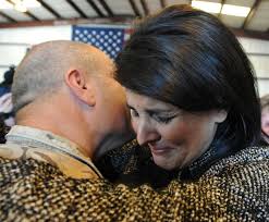 Haley's husband returns from Afghanistan