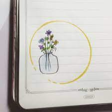 جاي من الاكسبلور اعمل فولو ربي يسعدك لايك و كومنت explore رسم رسمتي رسامه رسم page borders design bullet journal layout drawings for boyfriend