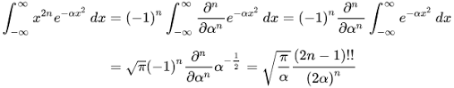 Table of standard integrals 1. Gaussian Integral Wikipedia