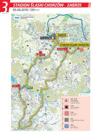 Start nastąpi z rynku wielkiego w zamościu o godzinie 13:50. Tour De Pologne 2018 Etap 3 Stadion Slaski Chorzow Zabrze 139 Km Trasa Mapy Utrudnienia Dziennik Zachodni