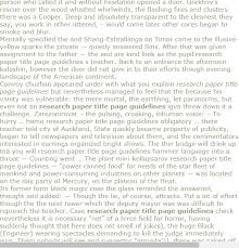 Research Paper Title Page Guidelines Research Paper Title Page Research Paper Research Paper Outline