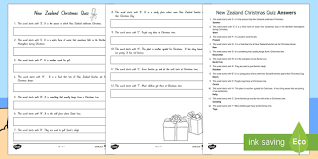 The earth has experienced violent destruction that left beautiful scars. New Zealand Christmas Quiz Nz Teaching Resource