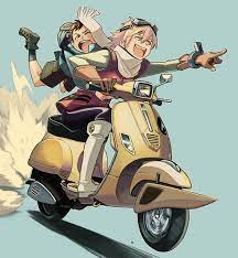 pin by amaan on ᴀʀᴛ ᴀɴɪᴍᴇ ɪᴄᴏɴ ᴍᴀɴɢa ᴄᴀʀᴛᴏᴏɴ 艺术 flcl flcl haruko anime motorcycle