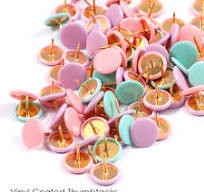 25-Pack Colorful Plastic Thumb Tacks - Reusable Push Pins For Bulletin  Boards & Maps