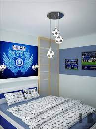 Most boys love sports of almost any kind. Boys Football Themed Bedroom Interior Design Ideas
