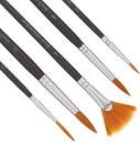 Amazon.com: Jerry Q Art 15 pcs Golden Taklon Brush Set for Acrylic ...