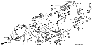 It folds forward onto the center armrest. Honda Civic 1999 Honda Civic Exhaust System Diagram
