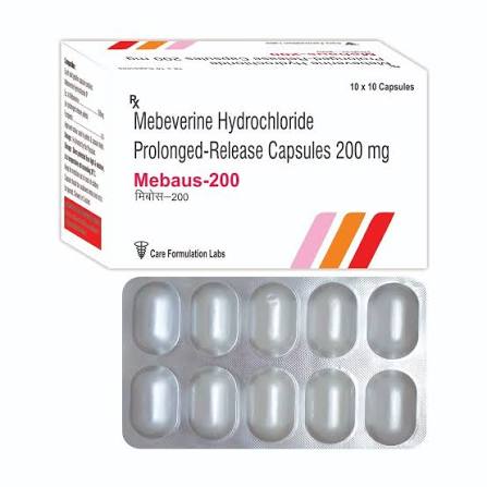 Mebeverine Hydrochloride Tablet, 200 mg at ₹ 241.80/stripe in New Delhi | ID: 2850503349891