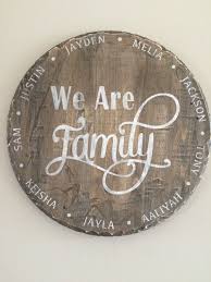 Personalized Wood Wall Sign Round Wood Sign Wood Pallet Signs Wood Signs