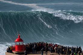 Nazare The Biggest Waves In The World Getty Images In 2020 Big Wave Surfing Big Waves Surfing Waves