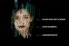 Text Portrait Mockup Text Portrait New Poster Photoshop Elements