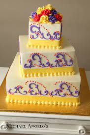 Wavy Swirls 85ribbons Yellow Wedding Cake Cupcake Cakes Cake