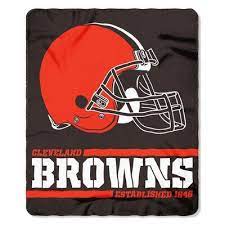 Northwest Nfl Splitwide Rolled Fleece Throw Nfl Team Oakland Raiders Cleveland Browns Fleece Throw Fleece Throw Blanket