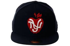 Hat Club Exclusive Og Ny Apple Fitted Hat Navy Red Hat Club Fitted Hats Red Hat Club Red Hats