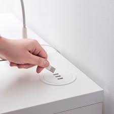 Nordmarke Usb Charger White Cork Ikea Usb Chargers Usb Ikea Micke