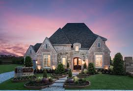 Exterior Homes With Stone Exterior Home Design Huntington Homes Front Yard Landscaping Front Yard La Huntington Homes Best Home Builders House Exterior
