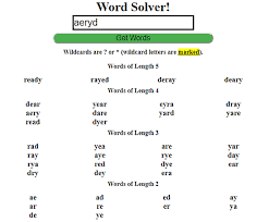 If you're more into word jumbles, use the anagram solver and you'll get anything that can be made from that existing word. 5 Online Word Scramble Solver Websites Free