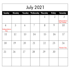 List of public holidays in india 2021. July Holidays 2021 July Calendar 2021 With Holidays