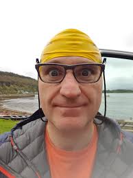 Hi all! I just wanted to introduce myself and share a photo that I took,  just before a wild swim in a Cold Scottish Loch. So being a good  Hitchhikers Guide Fan,