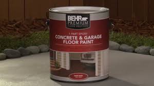 How To Apply Behr Premium 1 Part Epoxy Concrete Garage Floor Paint