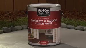 how to apply behr premium 1 part epoxy concrete garage floor paint