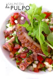Easy Salpicon De Pulpo Octopus Salad Simple Tasty Good Recipe Easy Salmon Recipes Seafood Recipes Fast Appetizers