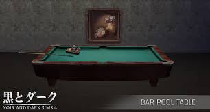 Ts4 Bar Pool Table Sims 4 Sims Pool Table