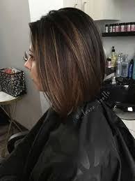 Brown round bob with caramel highlights. Pin On Bob Frisuren