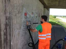 How do you remove graffiti from concrete walls? Graffiti Removal On Concrete Facade Cleaning Systeco Gmbh