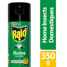 I also have them spray regularly for centipedes and spiders. Raid Home Insect Killer Spray 350g Walmart Canada