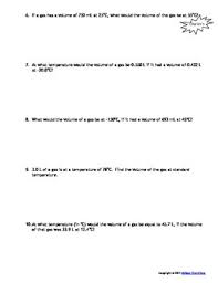 (3) an ideal gas undergoes an isovolumeric process (v=constant) with the addition of q amount of heat. Homework Worksheets Gas Laws Set Of 6 Answers Included Tpt