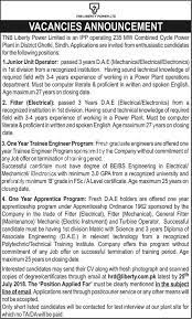 Supply of vehicle to mission east office / tajikistan. Tnb Liberty Power Limited Jobs Sindh 2018 Latest Vacancies