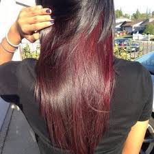 Brown Hair With Burgundy Underneath Google Search Burgundy Hair Underlights Hair Burgundy Brown Hair
